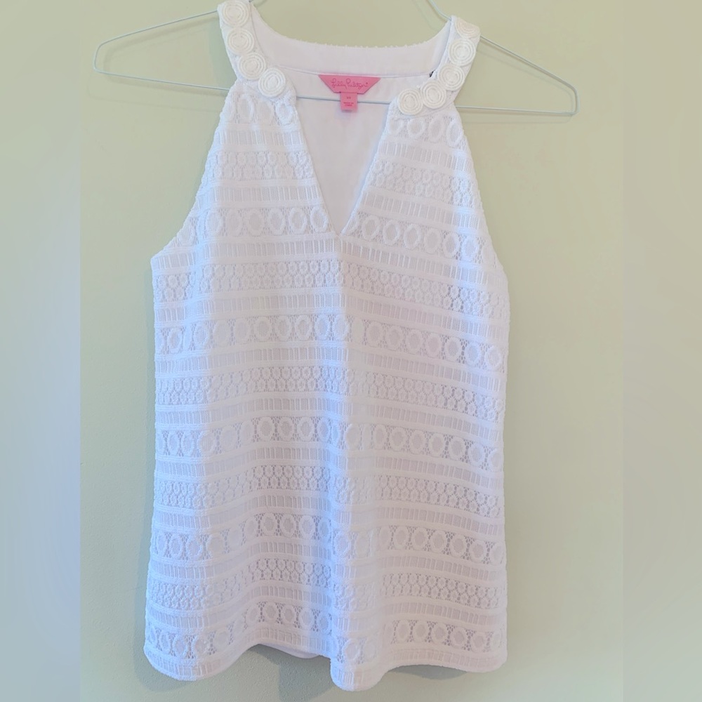 Lilly Pulitzer white top. Size XS
